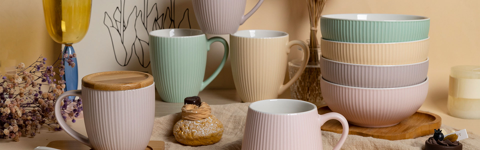 Mugs-&-Cups-&-Tea-Sets Kubki i filiżanki i zestawy do herbaty