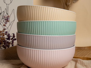 Nowoczesne kolorowe miski ceramiczne do codziennego użytku