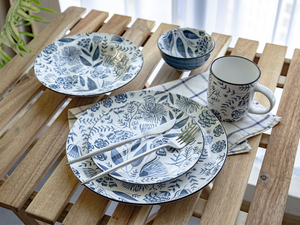 Bestsellery Zestaw obiadowy z ceramicznymi talerzami i miskami