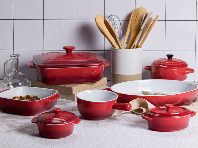 Nowości Ceramiczne czerwone przybory kuchenne