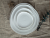 Modernistyczne zestawy obiadowe z białej porcelany